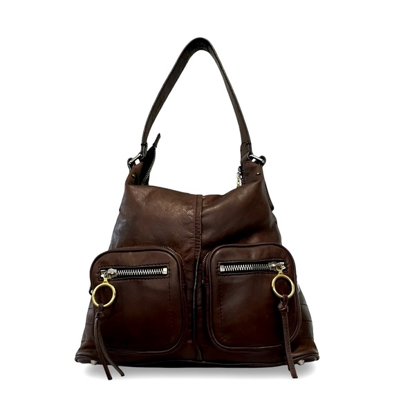 Chloé Chamois Tobacco Brown Leather Betty Hobo Shoulder Bag - Picture 4 of 11